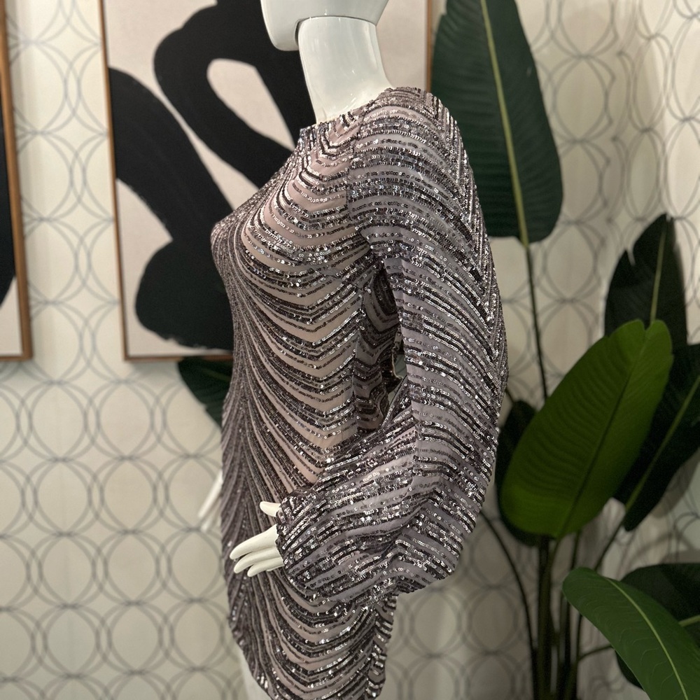 Silver sequin dress - Picture 4 of 6